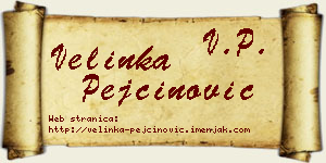 Velinka Pejčinović vizit kartica